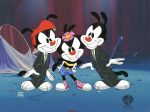 Animaniacs Original Production Cel With Matching Drawings: Yakko, Wakko, and Dot Online now