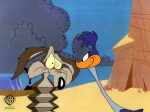 Looney Tunes Original Production Cel with Matching Drawing: Wile E. Coyote and Roadrunner Discount