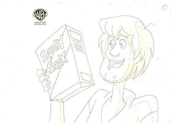 Scooby-Doo on Zombie Island Original Production Cel With Matching Drawing: Shaggy Online Sale