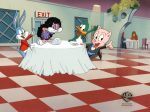 Tiny Toons Original Production Cel with Matching Drawing: Buster, Babs, Plucky, and Hamton For Sale