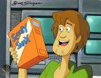 Scooby-Doo on Zombie Island Original Production Cel With Matching Drawing: Shaggy Online Sale