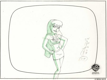 Superman the Animated Series Original Production Drawing: Supergirl For Discount