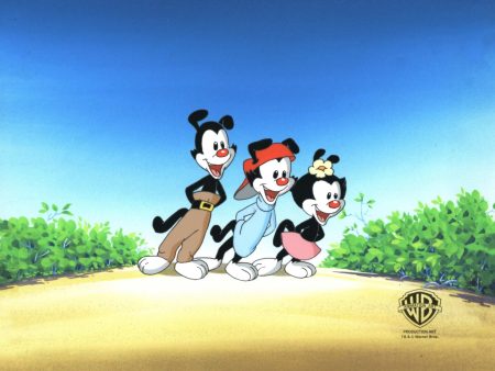 Animaniacs Original Production Cel:  Yakko, Wakko, and Dot Online