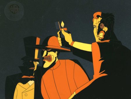 Batman The Animated Series Original Production Cel: Joker, Two-Face, and Mad Hatter For Cheap