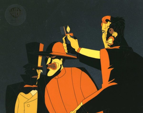 Batman The Animated Series Original Production Cel: Joker, Two-Face, and Mad Hatter For Cheap