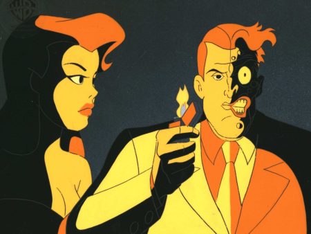 Batman The Animated Series Original Production Cel: Two-Face and Poison Ivy Online Sale