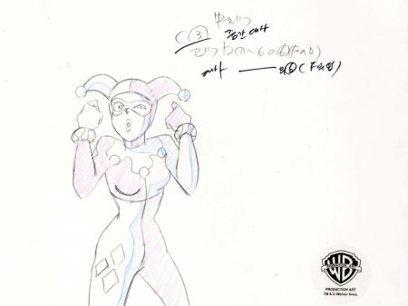 The New Batman Adventures Original Production Drawing: Harley Quinn Discount