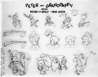 Peter and the Wolf Original Production Model Sheet: Peter and Grandpappy For Discount