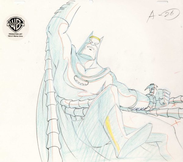 Batman The Animated Series Original Production Drawing: Batman Supply