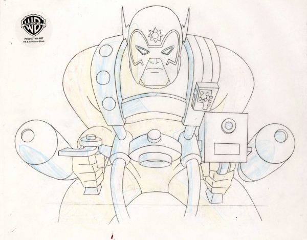 Superman the Animated Series Original Production Cel with Matching Drawing: Orion Sale