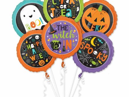 Family Friendly Halloween Balloon Bouquet 5pcs For Sale