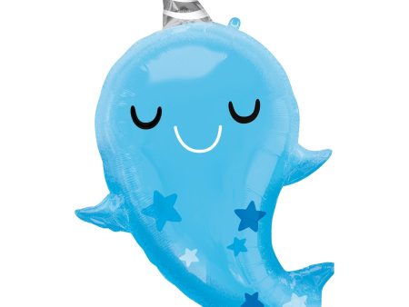 Baby Narwhal SuperShape Balloon 66x76cm Sale