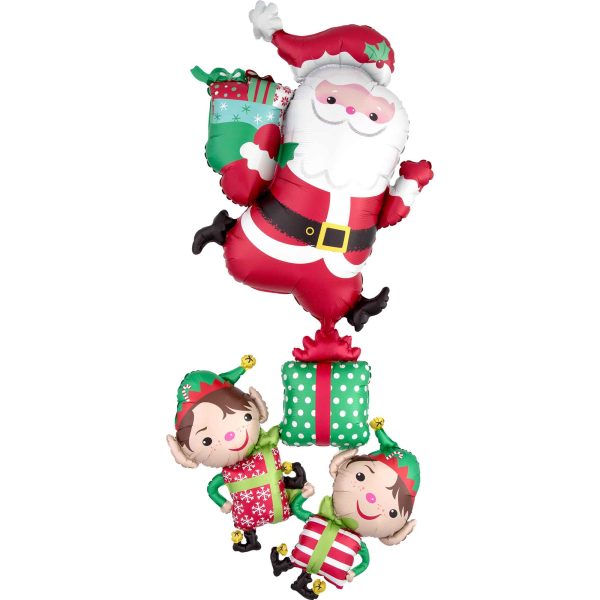 Christmas Characters Stacker Giant Multi-Balloon 73x160cm For Cheap