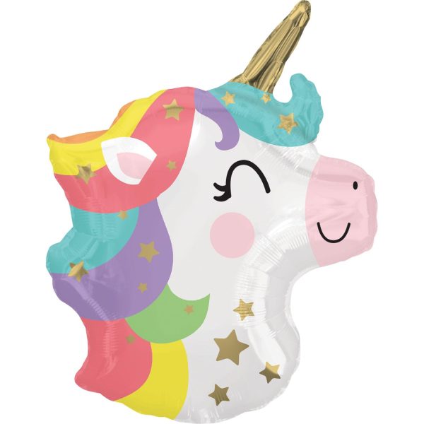 Baby Unicorn Standard Shape Foil Balloon 40x53cm Hot on Sale