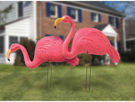 Flamingo Garden Stakes 2pcs on Sale