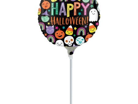 Halloween Happy Faces Foil Balloon 22cm For Discount