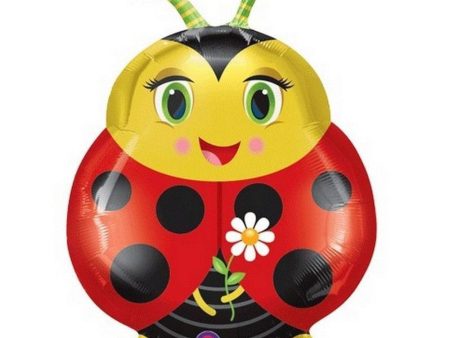 Cute Ladybug SuperShape Foil Balloon 50x68cm Sale