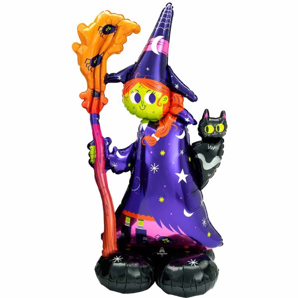 Scary Witch AirLoonz Foil Balloon 60x139cm on Sale