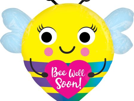 Bee Well Soon Standard Shape Foil Balloon 55x53cm Online