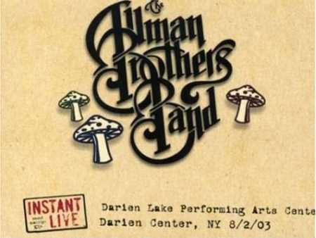 ALLMAN BROTHERS BAND  - INSTANT LIVE: DARIEN LAKE Online Sale